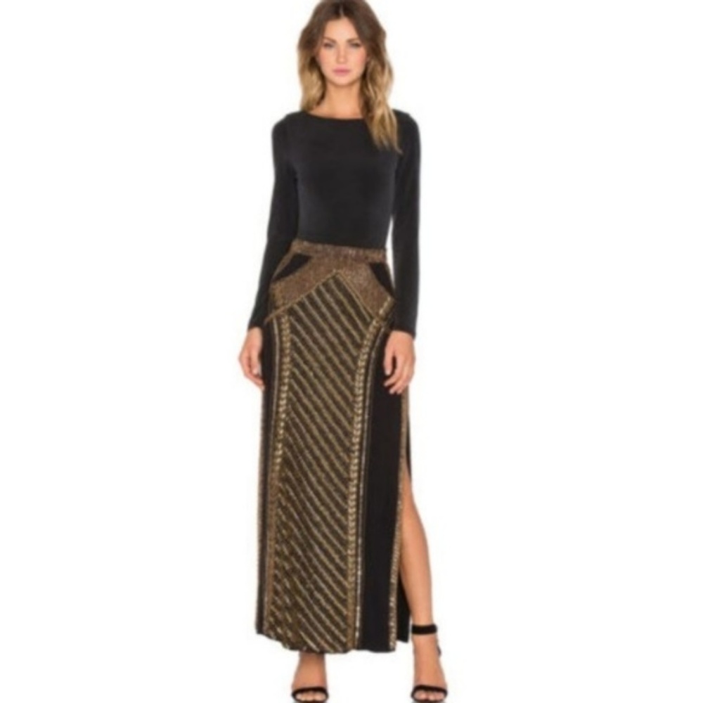 The Jetset Diaries Perlina Embellished Maxi Skirt